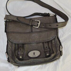 Fossil Leather Over Shoulder Bag
